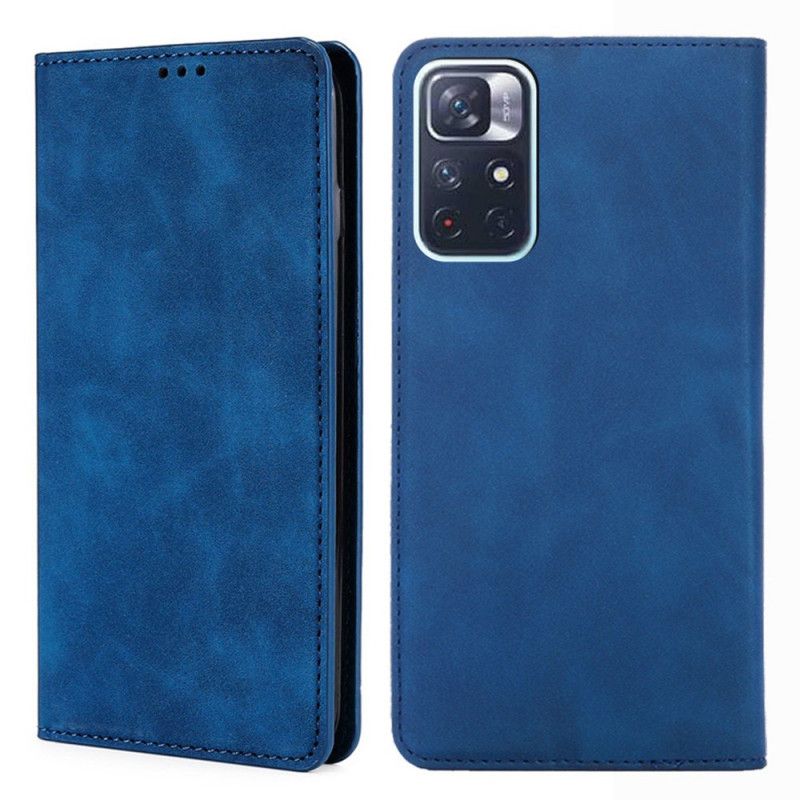 Folio Deksel Xiaomi Redmi Note 11 / Poco M4 Pro 5g Skin-touch Skinneffekt