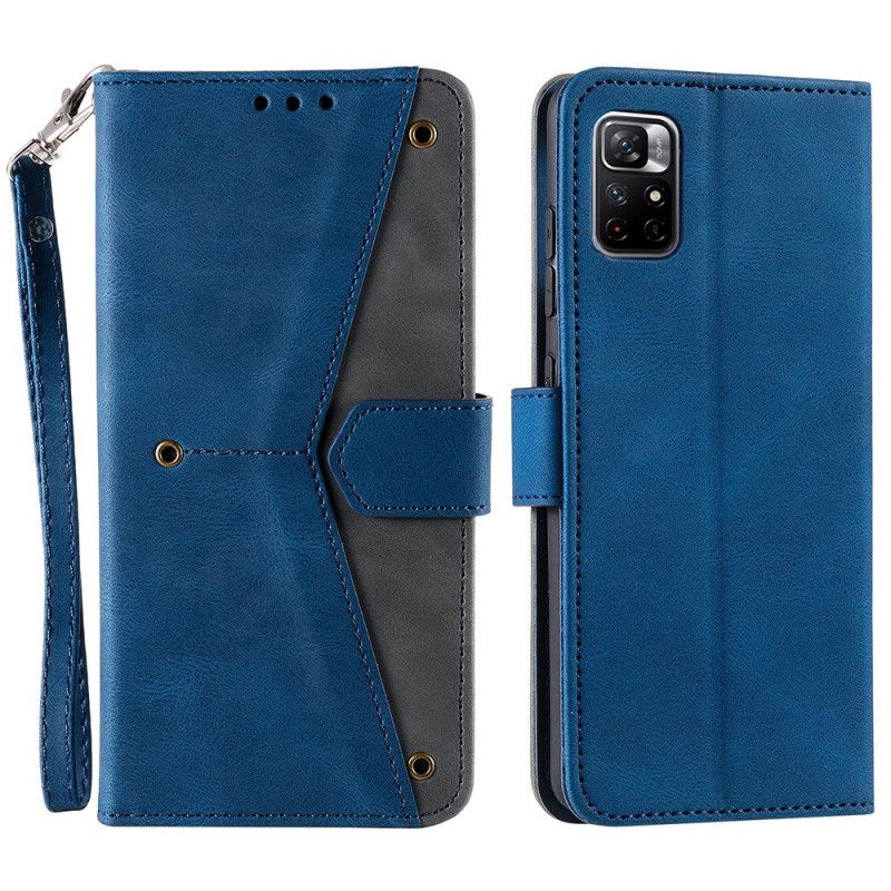 Folio Deksel Xiaomi Redmi Note 11 / Poco M4 Pro 5g Skin-touch Sømmer