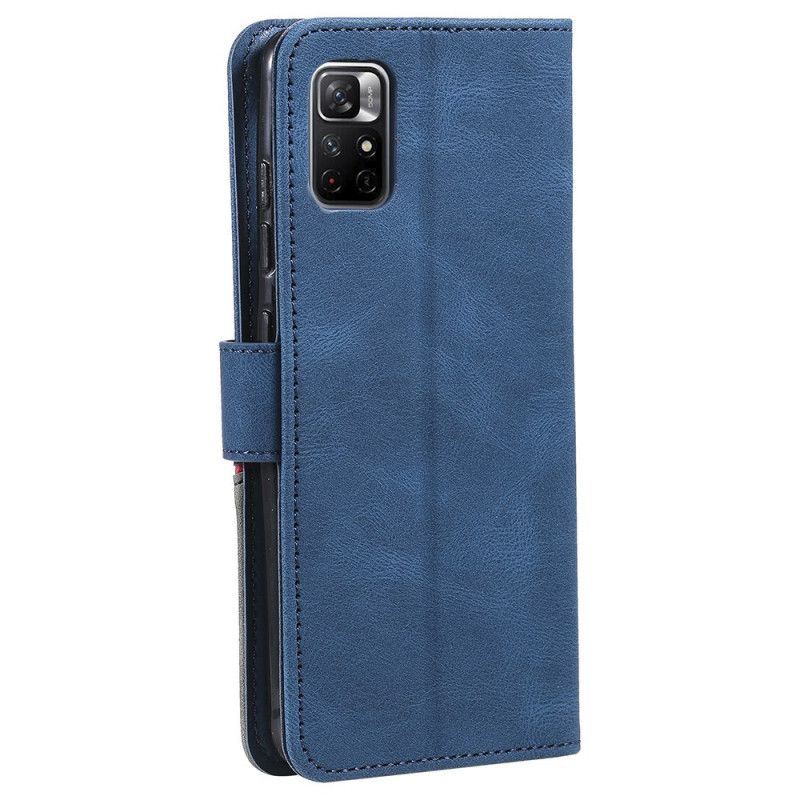 Folio Deksel Xiaomi Redmi Note 11 / Poco M4 Pro 5g Split Leather Skin-touch