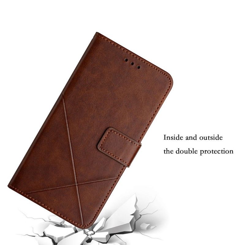 Folio Deksel Xiaomi Redmi Note 11 / Poco M4 Pro 5g Style Leather Geo X Design