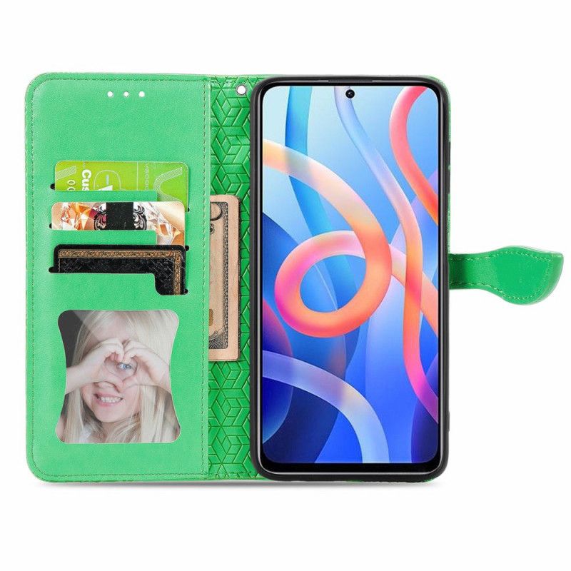 Folio Deksel Xiaomi Redmi Note 11 / Poco M4 Pro 5g Tribal Leaves Beskyttelse Deksel