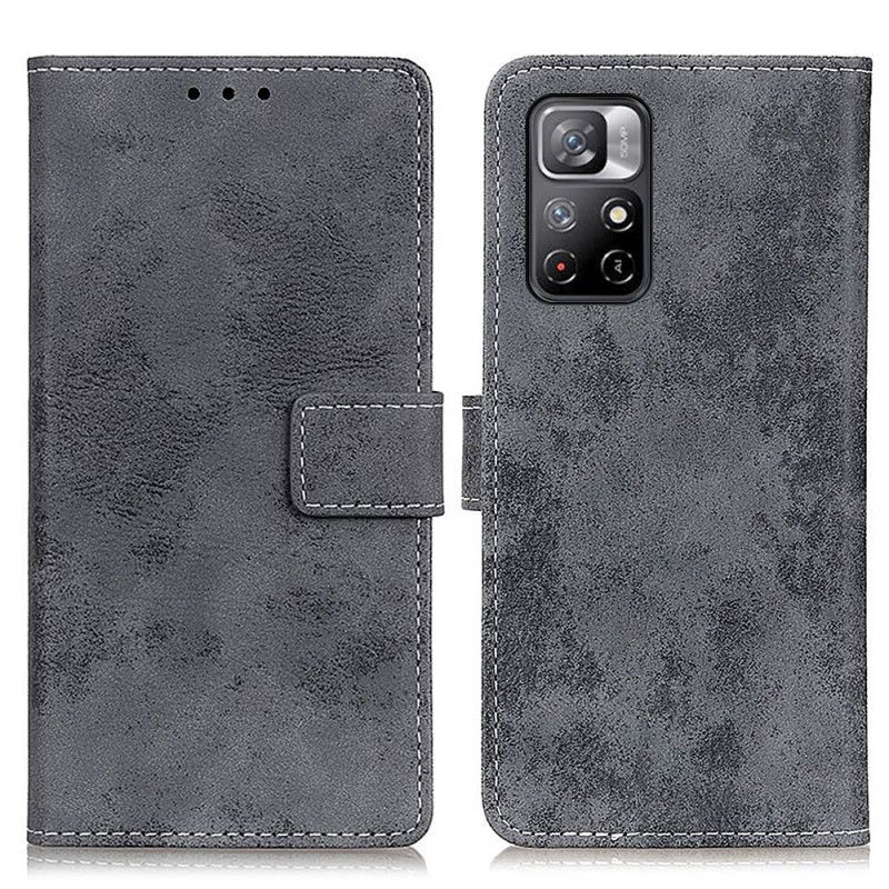 Folio Deksel Xiaomi Redmi Note 11 / Poco M4 Pro 5g Vintage Skinneffekt