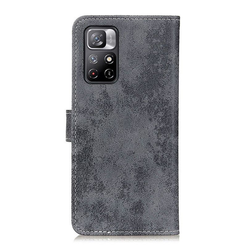 Folio Deksel Xiaomi Redmi Note 11 / Poco M4 Pro 5g Vintage Skinneffekt