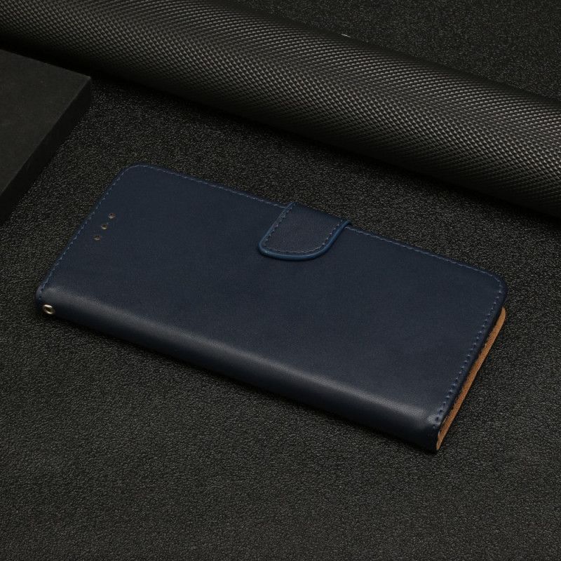 Lærdeksel Folio Deksel Xiaomi Redmi Note 11 / Poco M4 Pro 5g Ekte Nappa-skinn