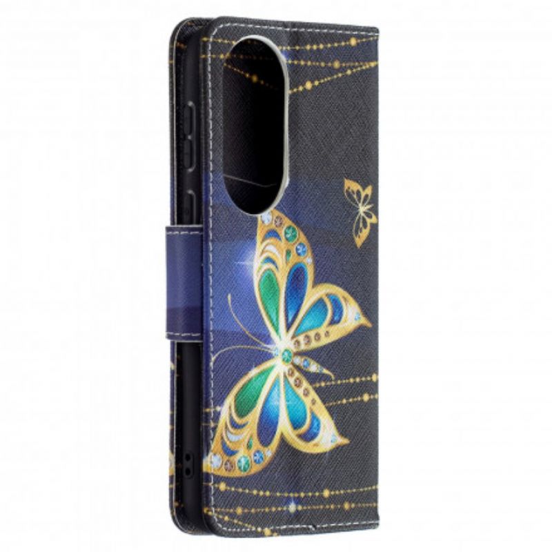 Folio Deksel Huawei P50 Magic Butterfly