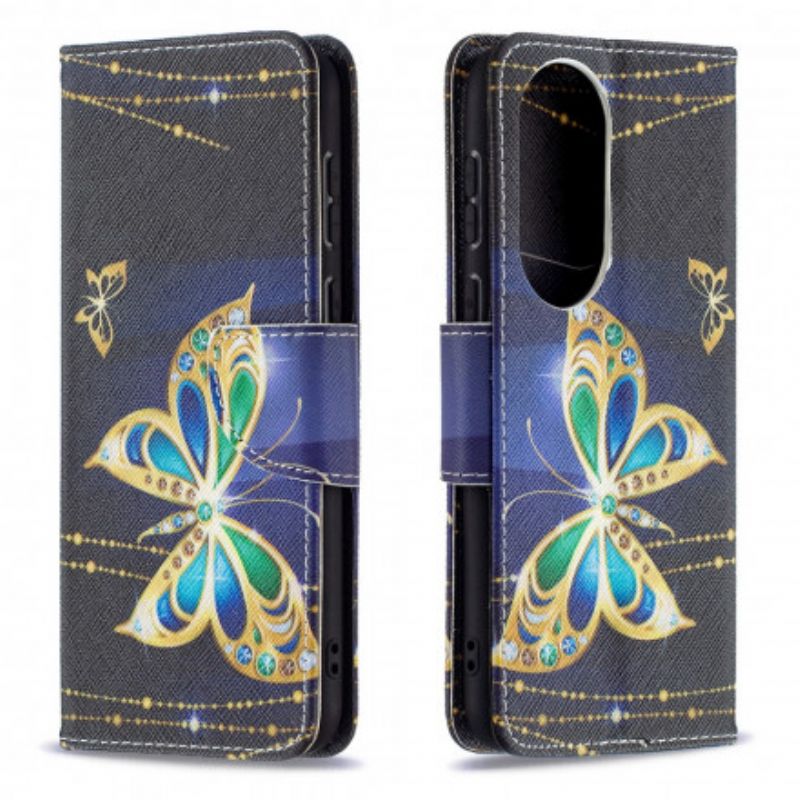 Folio Deksel Huawei P50 Magic Butterfly