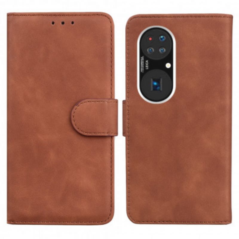 Folio Deksel Huawei P50 Skinnstil Vintage Couture