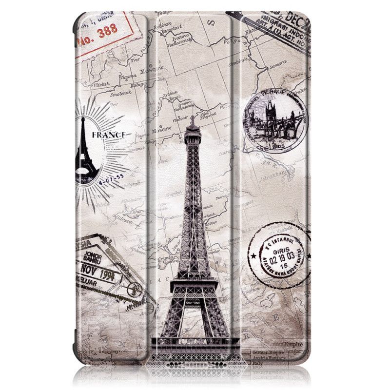 Smart Koffert Huawei MatePad T 10s Forsterket Retro Eiffeltårnet
