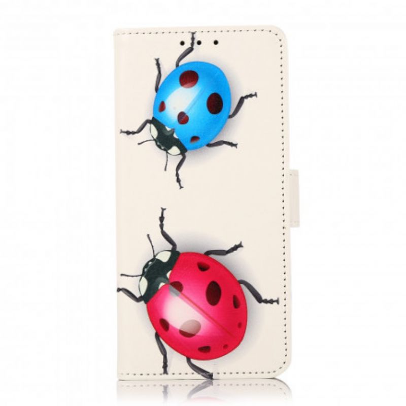 Folio Deksel Moto G50 Ladybugs