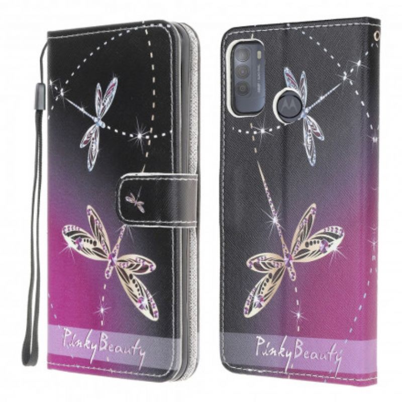 Folio Deksel Moto G50 Thong Dragonflies