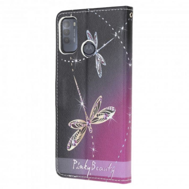 Folio Deksel Moto G50 Thong Dragonflies