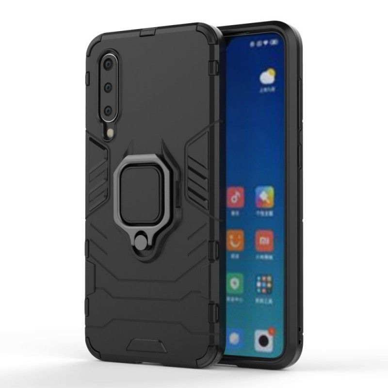 Deksel for Xiaomi Mi 9 SE Svart Motstandsdyktig Ring