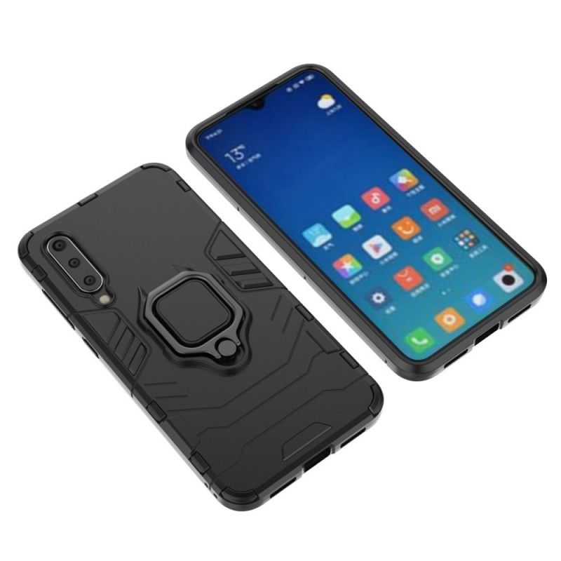 Deksel for Xiaomi Mi 9 SE Svart Motstandsdyktig Ring