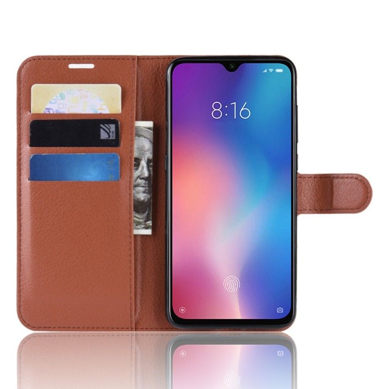 Folio Deksel Xiaomi Mi 9 SE Svart Retro Litchi