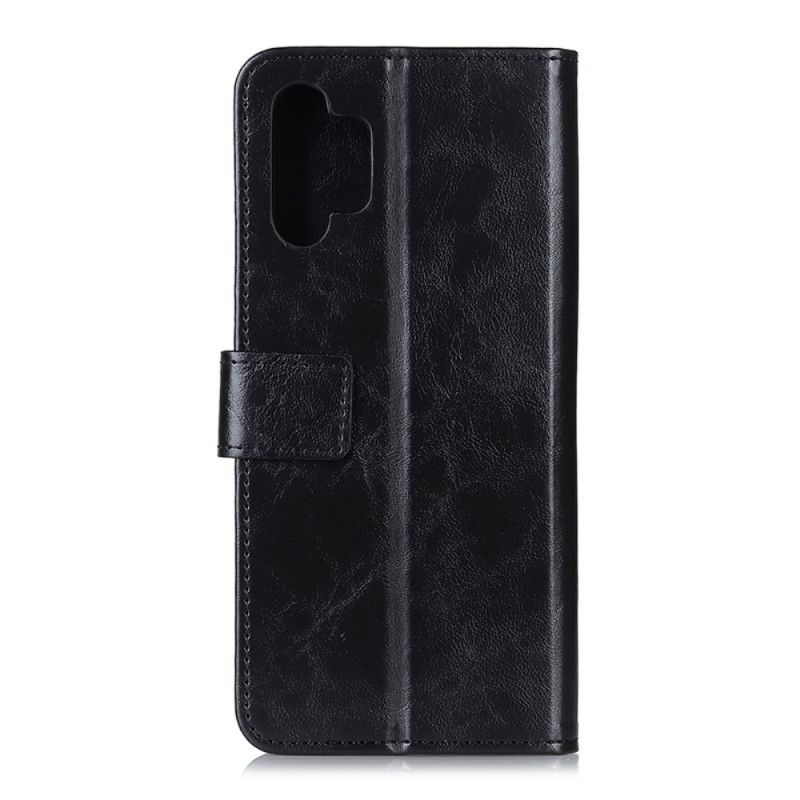 Folio Deksel for Samsung Galaxy A32 5G Svart Antikk Skinneffekt