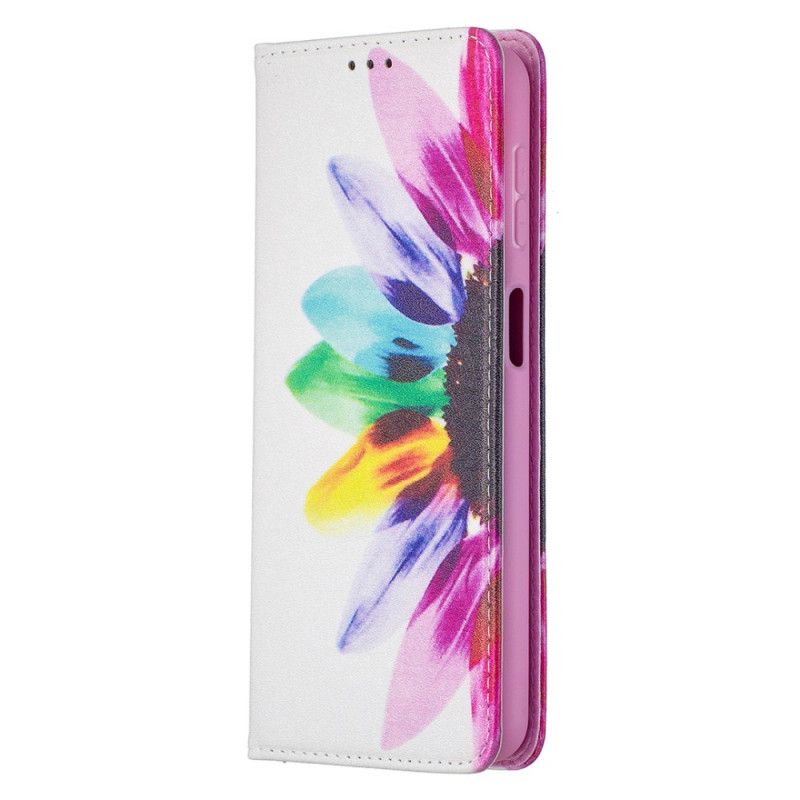 Folio Deksel Samsung Galaxy A32 5G Akvarellblomst