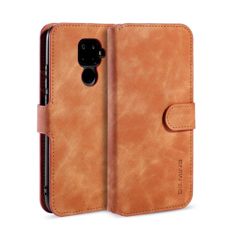 Folio Deksel Huawei Mate 30 Lite Svart Retro Dg.Ming Anti-fall