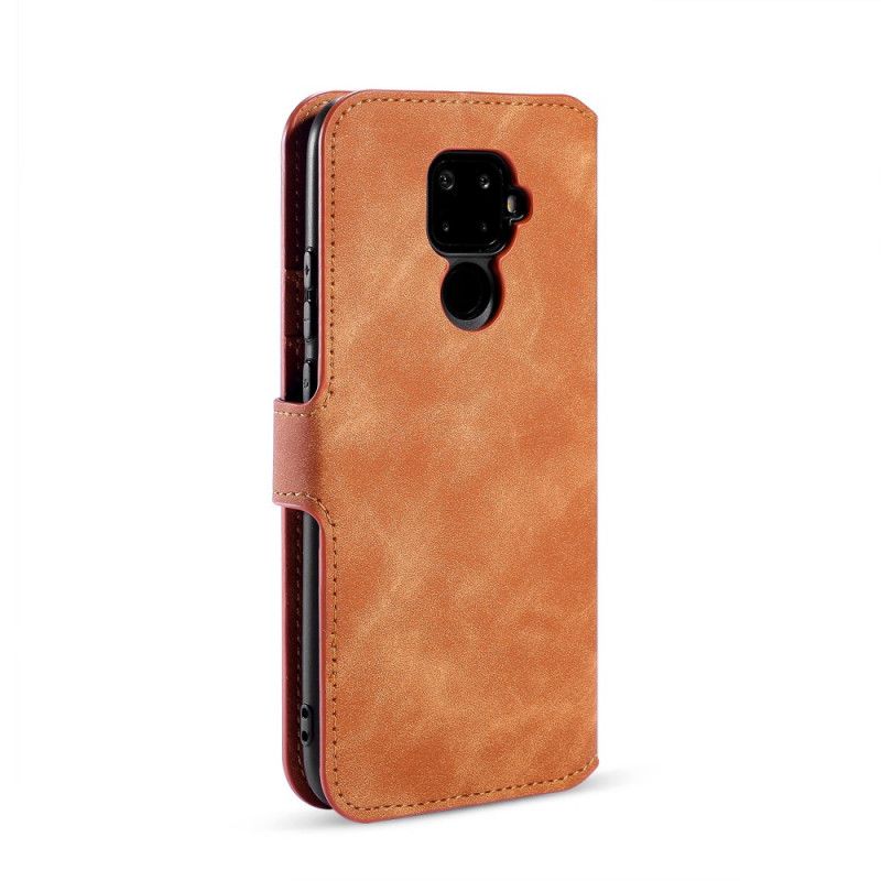 Folio Deksel Huawei Mate 30 Lite Svart Retro Dg.Ming Anti-fall