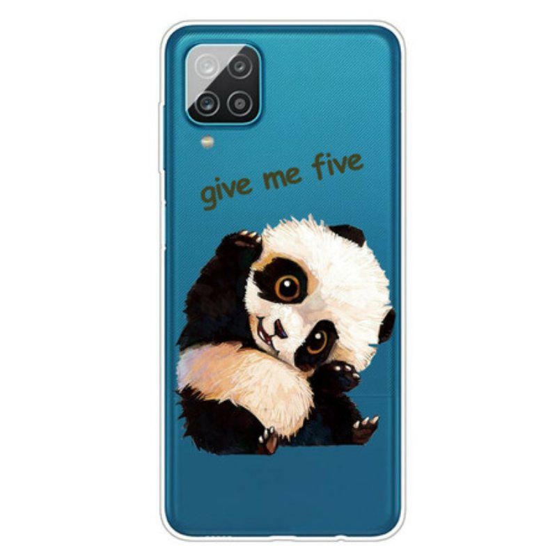 Deksel Til Samsung Galaxy M12 / A12 Sømløs Panda Gi Meg Fem