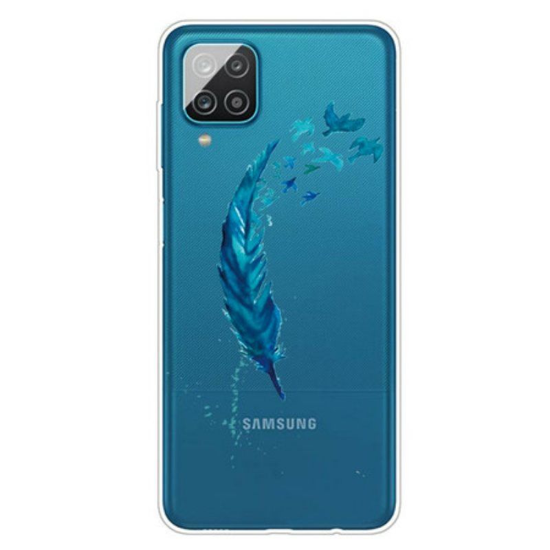 Deksel Til Samsung Galaxy M12 / A12 Vakker Fjær