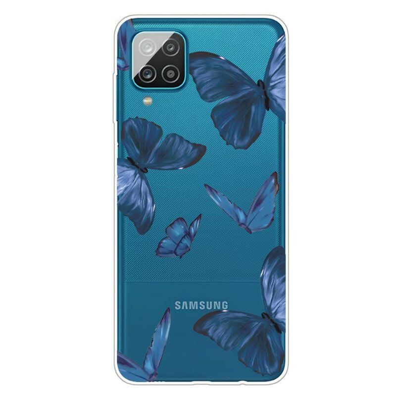 Deksel Til Samsung Galaxy M12 / A12 Ville Sommerfugler