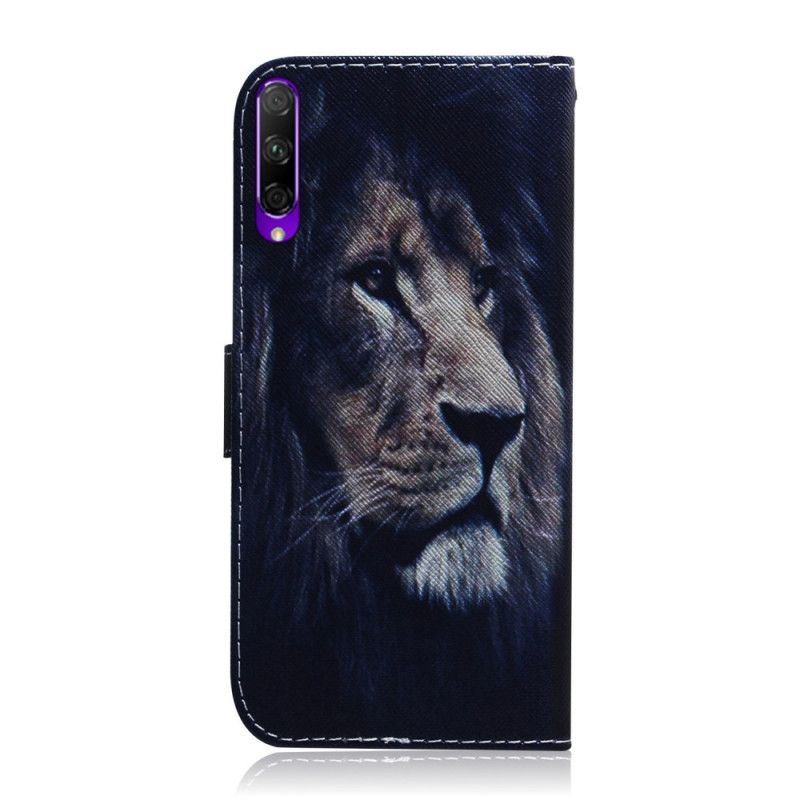 Lærdeksel Folio Deksel Huawei P Smart Pro Mobildeksel Pro Dreaming Lion