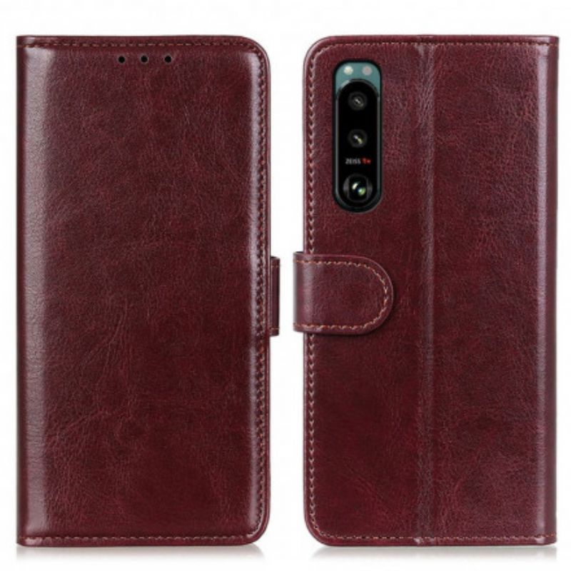 Folio Deksel Sony Xperia 5 Iii Faux Leather Finesse