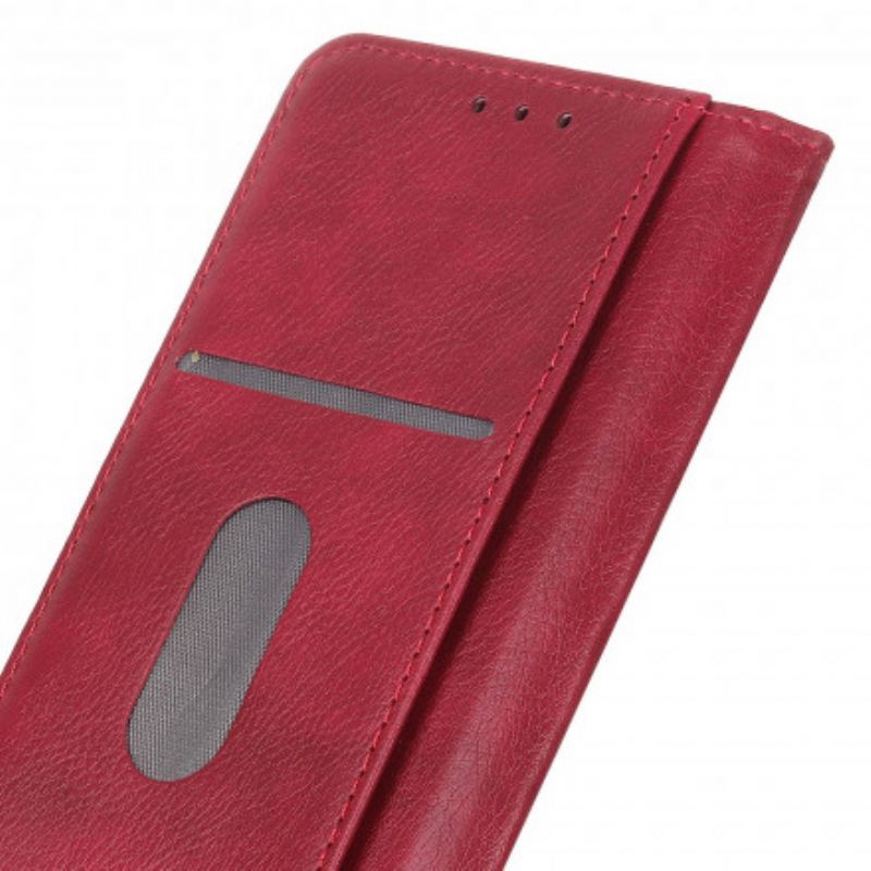 Folio Deksel Til Sony Xperia 5 Iii Single Split Litchi Leather