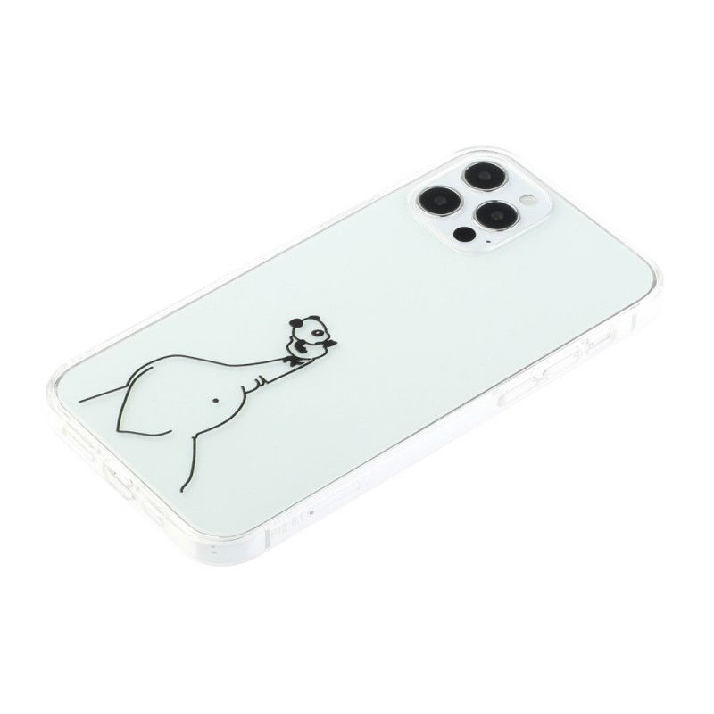 Deksel for iPhone 12 / 12 Pro Logo Panda Spill