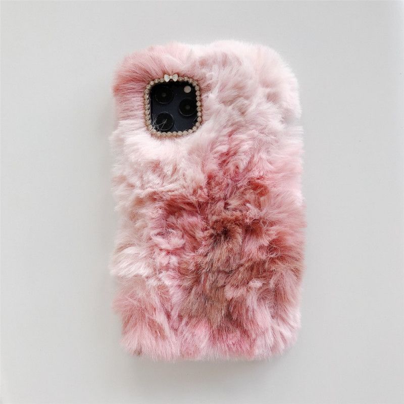 Deksel for iPhone 12 / 12 Pro Rosa Plysj