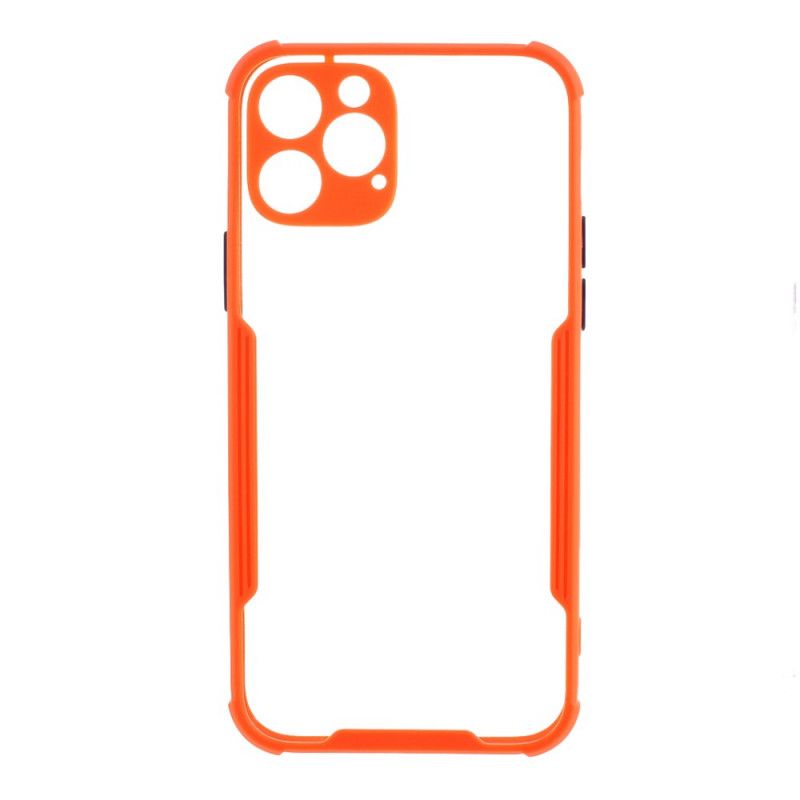 Deksel for iPhone 12 / 12 Pro Svart Hybrid Med Fargede Kanter