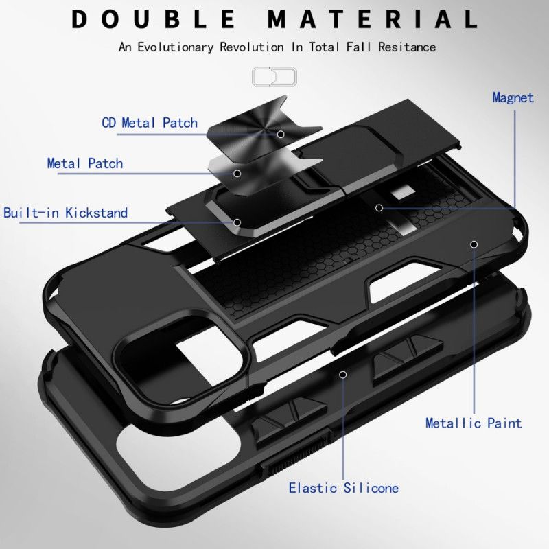 Deksel for iPhone 12 / 12 Pro Svart Ultrabestandig Med Støtte