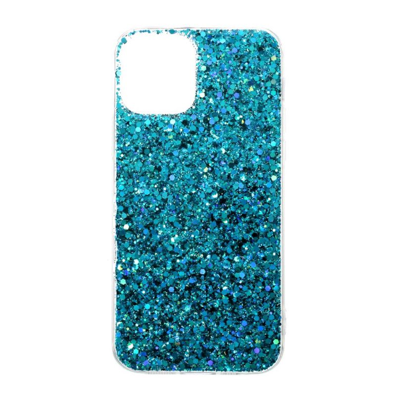 Deksel iPhone 12 / 12 Pro Rød Premium Glitter