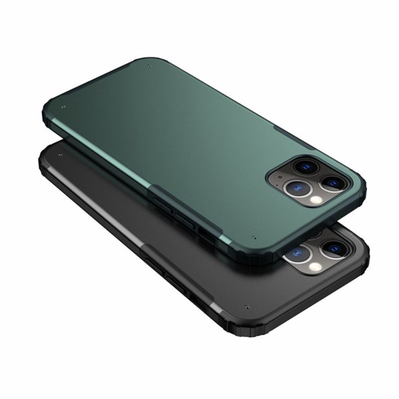 Deksel iPhone 12 / 12 Pro Svart Matt Hybrid Anti-fall