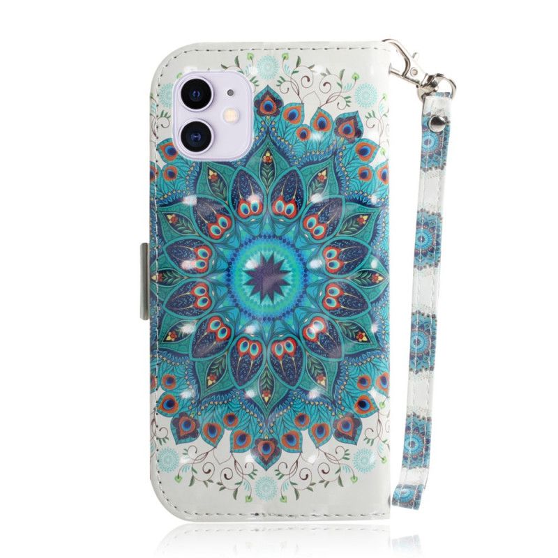 Folio Deksel for iPhone 12 / 12 Pro Mesterlig Mandala Med Tanga