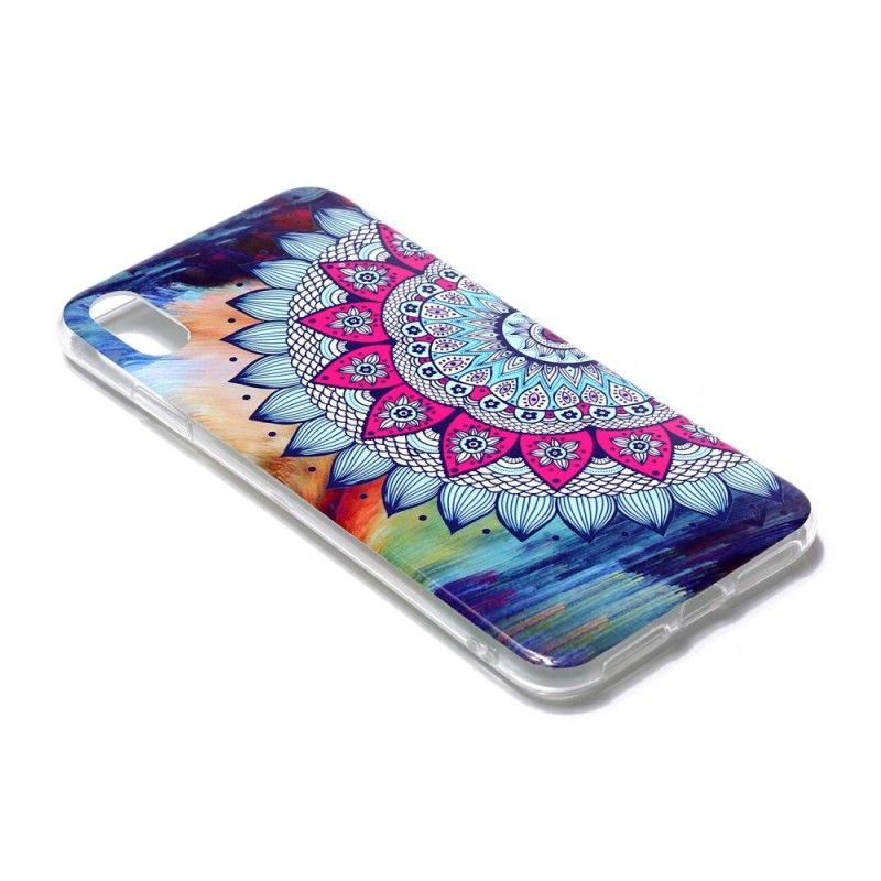 Deksel for iPhone XR Fluorescerende Mandala