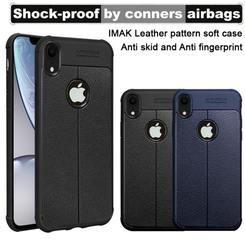 Deksel for iPhone XR Imak Imiterte Skinnsømmer