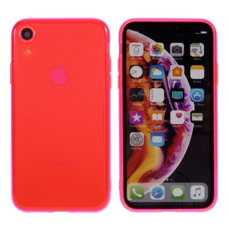 Deksel for iPhone XR Oransje Silikonfarger