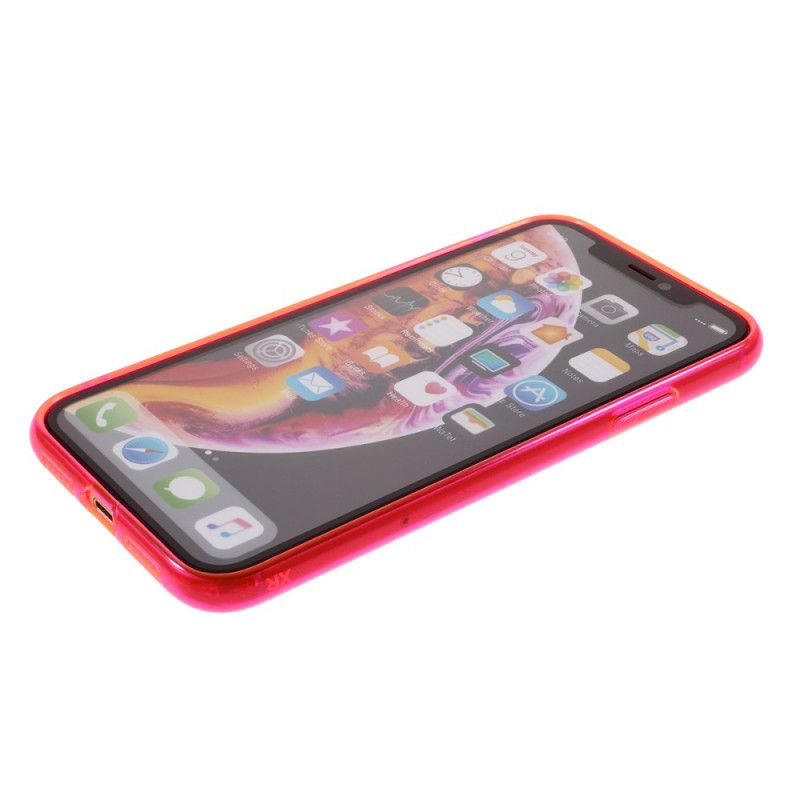 Deksel for iPhone XR Oransje Silikonfarger