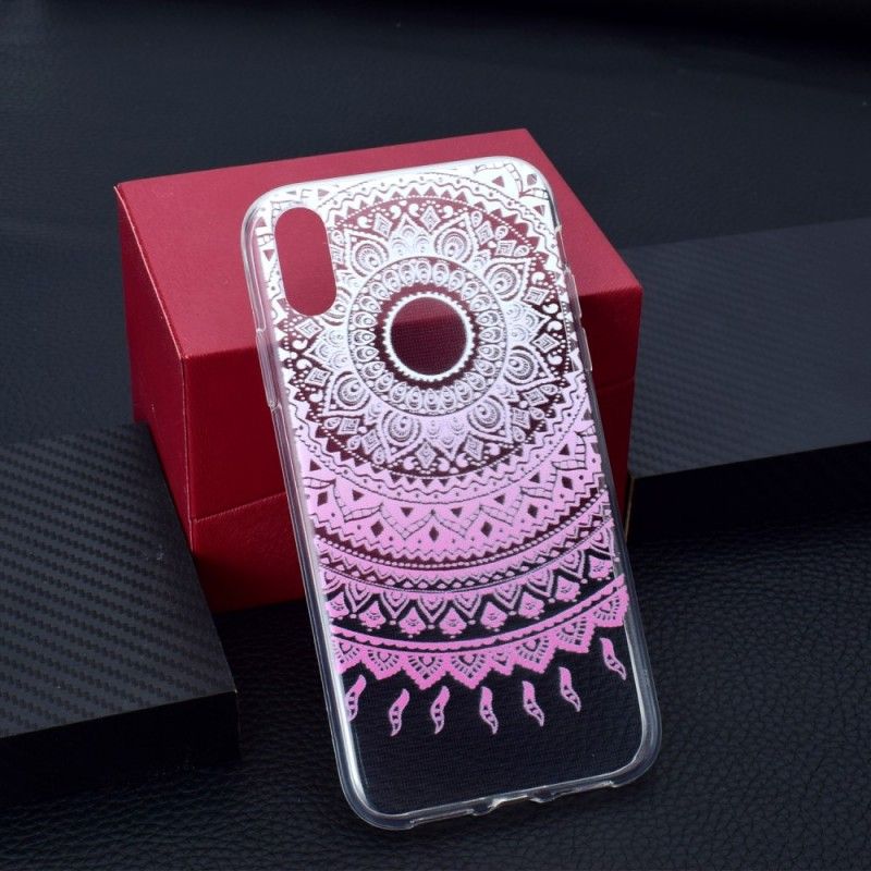 Deksel for iPhone XR Rose Gjennomsiktig Fargerik Mandala