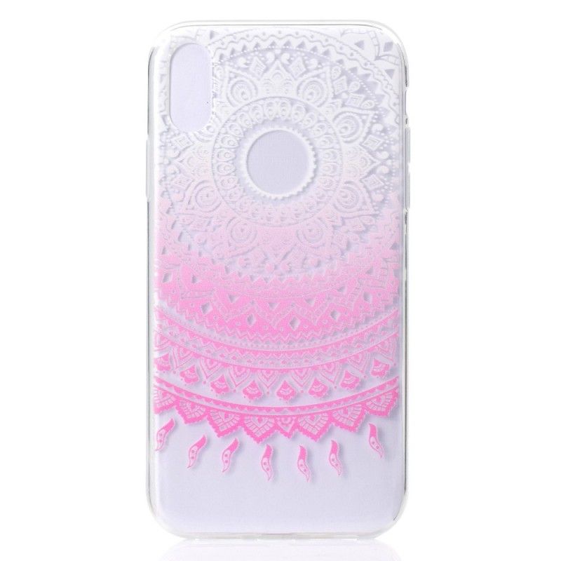 Deksel for iPhone XR Rose Gjennomsiktig Fargerik Mandala