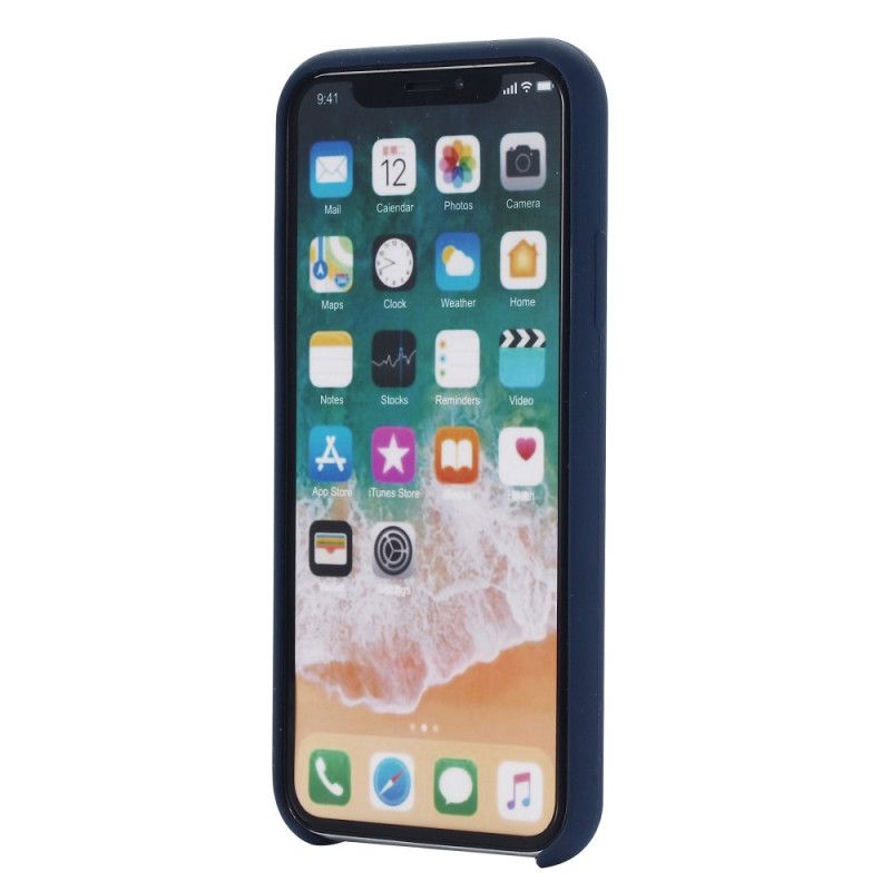 Deksel for iPhone XR Svart Flytende Silikon