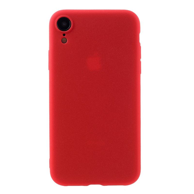 Deksel for iPhone XR Svart Mattsilikon