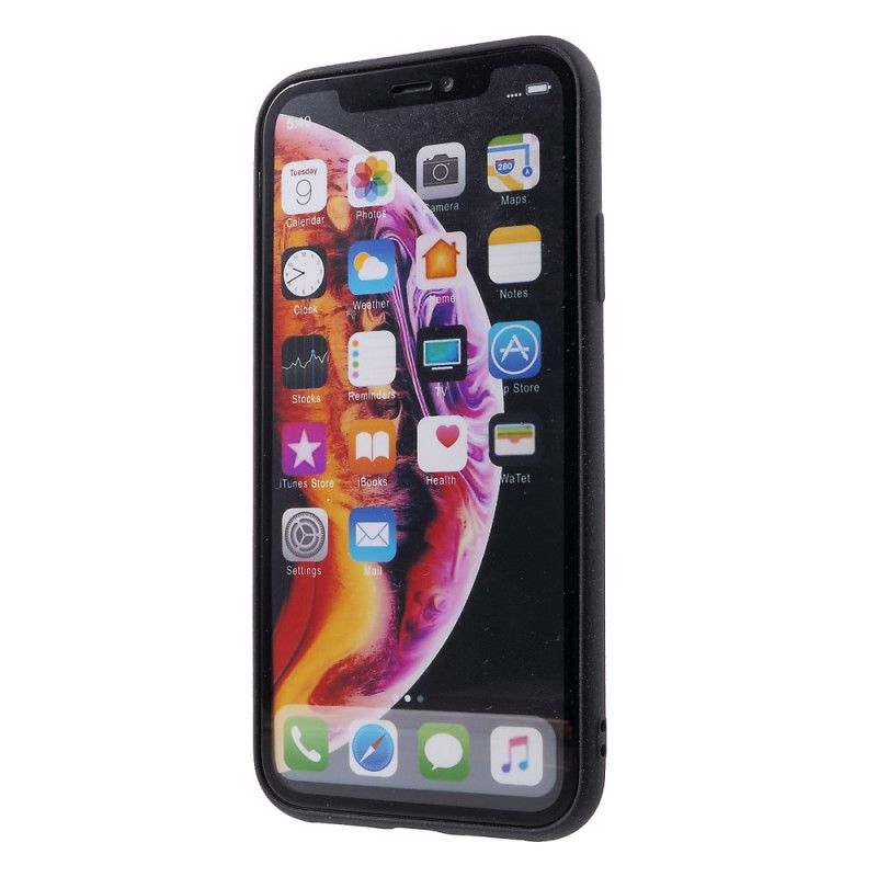 Deksel for iPhone XR Svart Mattsilikon