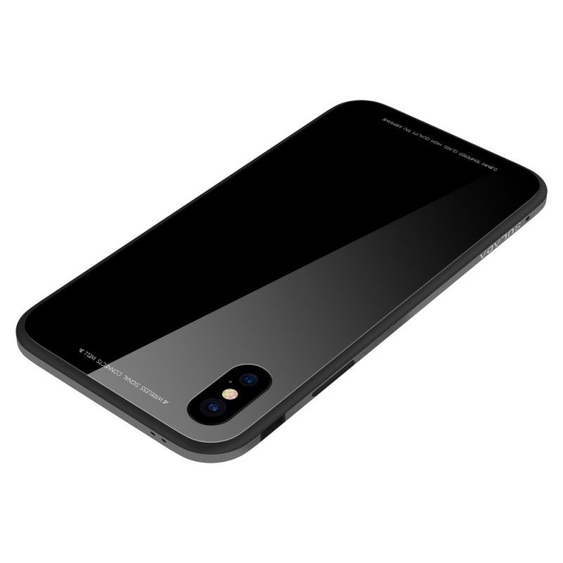 Deksel for iPhone XR Svart Sulada Glans