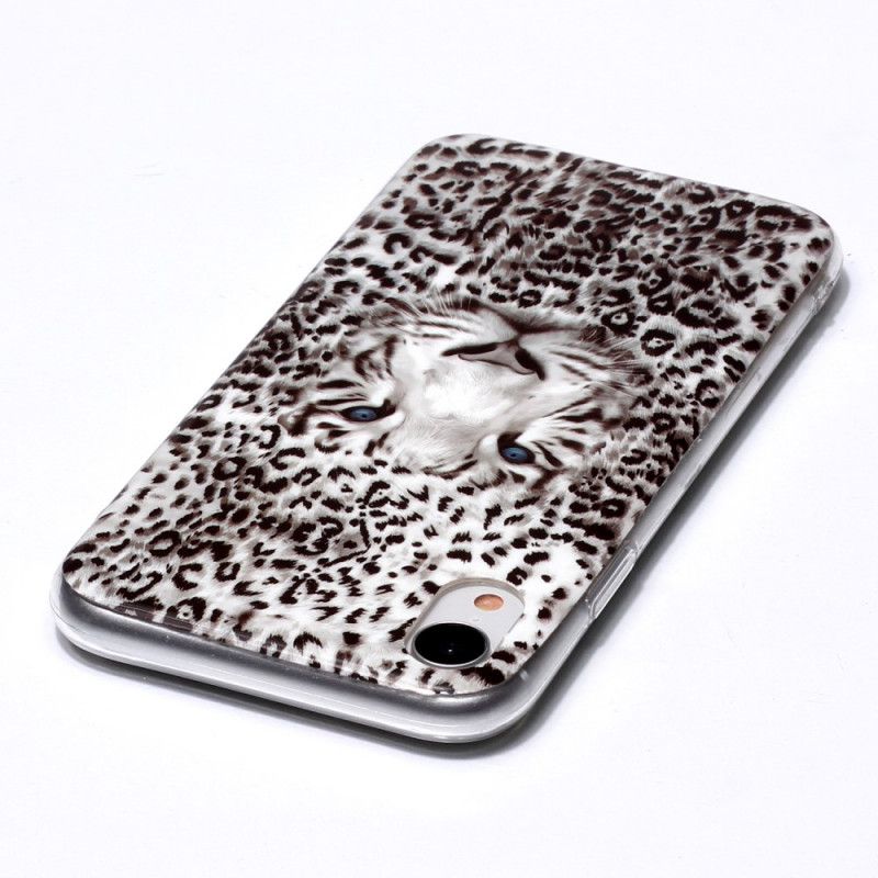 Deksel iPhone XR Fluorescerende Leopard