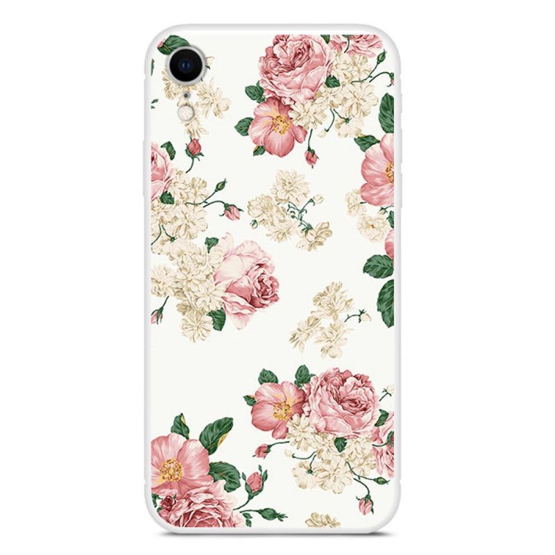 Deksel iPhone XR Frihetsblomster Anti-fall