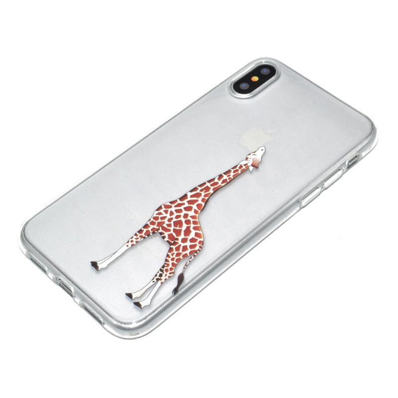 Deksel iPhone XR Logo Giraff Spill