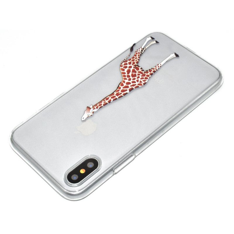 Deksel iPhone XR Logo Giraff Spill