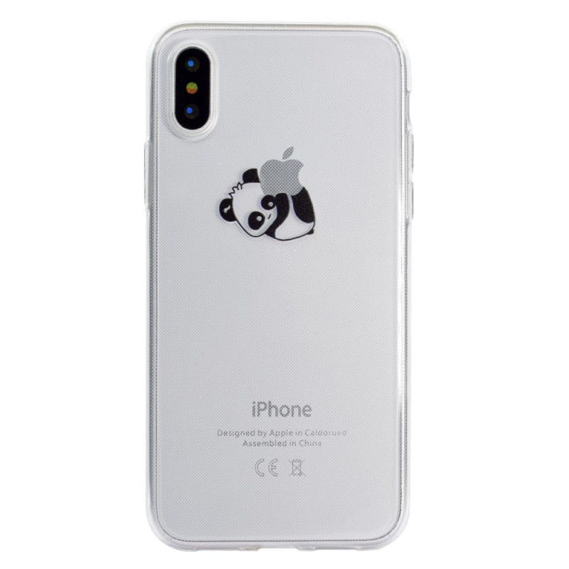 Deksel iPhone XR Logo Panda Spill Beskyttelse